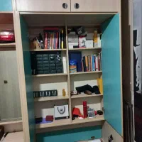 تخت خواب تاشو دونفره با داری وسط با دوتا کمد بزرگ|تخت و سرویس خواب|تهران, جنت‌آباد مرکزی|دیوار