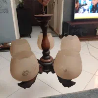 لوستر چوبی|لوستر و چراغ آویز|تهران, سنائی|دیوار