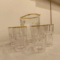 پارچ و لیوان آب طلایی ساخت چین بسیار زیبا|ظروف سرو و پذیرایی|کرج, فاز ۱ مهرشهر|دیوار