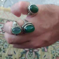 انگشتر نقره سه عدست ودلبر