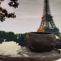 ست گلدان رومیزی و شمع