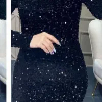 لباس مجلسی پولکی