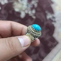 انگشتر فیروزه نیشابوری رکاب دست ساز