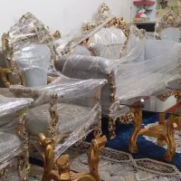 مبل ۹نفره پنجه شیری در حد جهیزیه