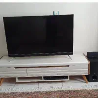 میز tv سفید صدفی کاملا سالم