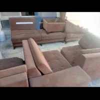 مبل راحتی و تخت خواب کودک با تشک