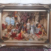 تابلو فرش دستبافت تاجگذاری .( نقد و اقساط)