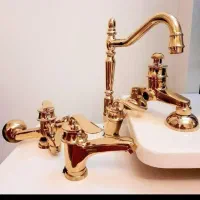 شیرالات طلایی قاجاری ست برنج