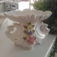 گلدان چینی گل برجسته