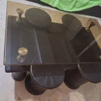 میزجلو مبلی به همراه ۴ عدد عسلی|مبلمان خانگی و میز عسلی|کرج, شهرک فهمیده|دیوار