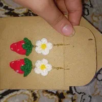 گوشواره توت فرنگی|بدلیجات|محمدیه-قزوین, |دیوار