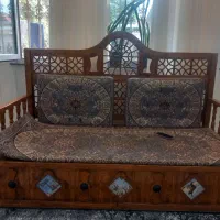 تخت سلطنتی خیلی شیک کار شده دست‌ساز  خراطی شده