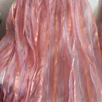 پرده حریر راه راه در حد نو|پرده، رانر، رومیزی|شیراز, زرگری|دیوار