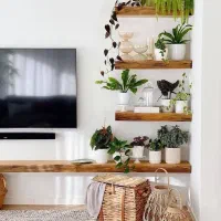 شلف دیواری روستیک حراج|کتابخانه، شلف، قفسههای دیواری|کرج, فاز ۵ مهرشهر|دیوار