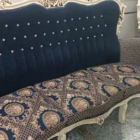 فروش فوری مبل استیل ۹ نفره استخوانی با پارچه دو رو|مبلمان خانگی و میز عسلی|جعفرآباد, |دیوار