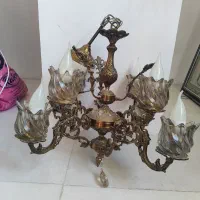 لوستر برنجی ۴شاخه