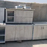 کابینت فلزی در ام دی اف به همراه سینک و آبچکان|مصالح و تجهیزات ساختمان|نجفآباد, گلدشت|دیوار