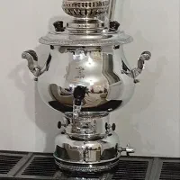 سماور غفاری شش لیتری با دو چرخه حرفه‌ای