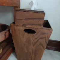 سطل و جا دستمال چوبی|صنایع دستی و سایر لوازم تزئینی|تهران, گرگان|دیوار