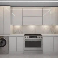 لمینت کاغذدیواری قرنیز ترمو ماربل تی وی وال کابینت|مصالح و تجهیزات ساختمان|صدرا-فارس, فاز ۱|دیوار