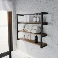 شلف چوب و فلز بلین پرداخت درب منزل|کتابخانه، شلف، قفسه‌های دیواری|کرمانشاه, |دیوار