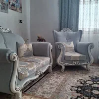 مبل نیمه استیل ۷ نفره ومبل ال درحدنو۲۰میلیون تومان|مبلمان خانگی و میز عسلی|هشتگرد, مدرس|دیوار