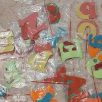 حروف واعداد انگلیسی نمدی مگنتی