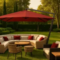 چتر پایه کنار.آلاچیق.سایبان. باغی ویلایی