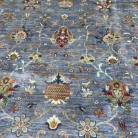 فرش دستباف (بساک)۱۱ متری  پشم دستریس رنگ گیاهی|فرش|مشکین‌دشت, |دیوار