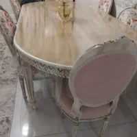 ست مبل ۹نفره استیل کلاسیک ومیزناهارخوری ۶نفره|مبلمان خانگی و میز عسلی|آباده, |دیوار