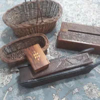 صنایع دستی. سبد و کار چوب