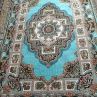 فرش فیروزه ای درحد صفر 4عدد1200شانه