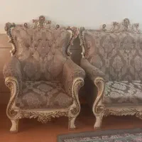 مبل سلطنتی ۷ نفره|مبلمان خانگی و میز عسلی|کاشان, درب اصفهان|دیوار
