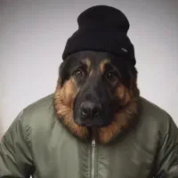 سگ ژرمن ماده گمشده داخل خیابان مهداب