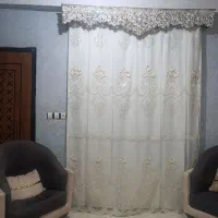 2عدد پرده۱۸۰cmپذیرایی با قد۲۸۰و 2کتیبه و زیر پرده|پرده، رانر، رومیزی|تولم شهر, |دیوار