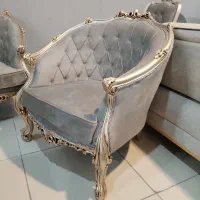 مبل ++ مدل کلاسیک شیک چوب راش پارچه نانو//اقساطی|مبلمان خانگی و میز عسلی|خمینی‌شهر, |دیوار