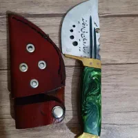 چاقو زیبا و غلاف چرم
