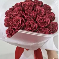دسته گل روبانی