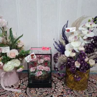 باکس گل مصنوعی بنفشه