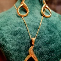 نیم ست طلای اشکی - فقط ۴درصد|جواهرات|ری, شهرری|دیوار