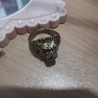 انگشتر مردانه با تصویر شیر