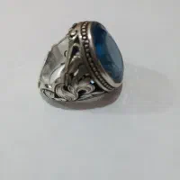 انگشتر توپاز آبی لندن ، رکاب دستساز|جواهرات|امیدیه, |دیوار