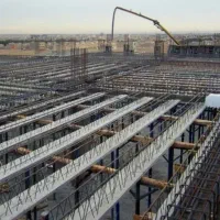 اجرای اسکلت بتنی سقف تیرچه دال استخر با (چک اقساط)