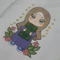 طراحی و نقاشی روی پارچه با رنگ ثابت|تابلو، نقاشی، عکس|لردگان, |دیوار