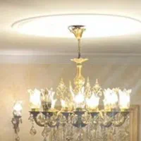 دو عدد لوستر بزرگ 16 شاخه طرح S ایتالیا برنزی لوکس|لوستر و چراغ آویز|تهران, آسمان|دیوار