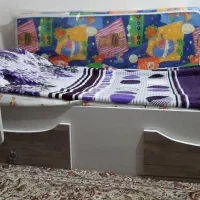 تخت نوجوان ونوزادی همراه کمدومیزتحریر|تخت و سرویس خواب|تویسرکان, |دیوار
