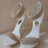 کفش مجلسی زنانه سفید عروس