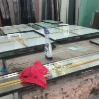 شیشه بری الماس انواع شیشه دوجداره دکوراتیو اینه|خدمات پیشه و مهارت|میناب, |دیوار