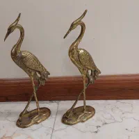 مجسمه برنزی درنا یک جفت