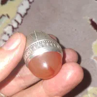 انگشتر عقیق یمنی رگه زعفرانی|جواهرات|مشگین شهر, |دیوار